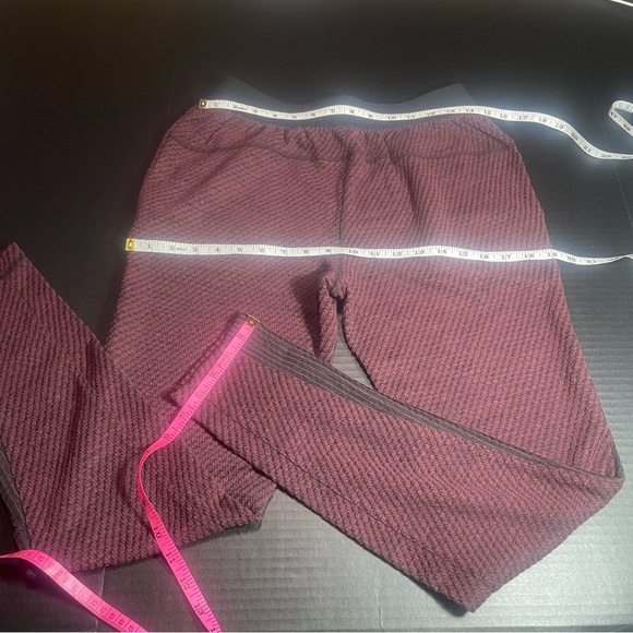 BNWT FREE PEOPLE MAROON COMBO STACKED STREET PANT XS ROOMY AND COMFY! - Picture 8 of 10
